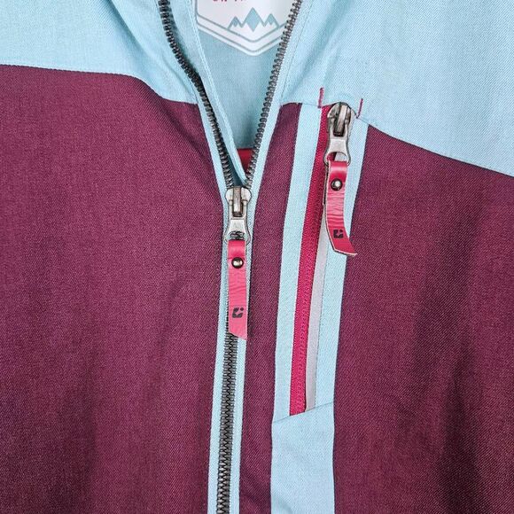 KILLTEC Torey Insulated Purple Blue Gray Waterproof Ski Snow Hooded Jacket 14 Jr - Picture 2 of 12